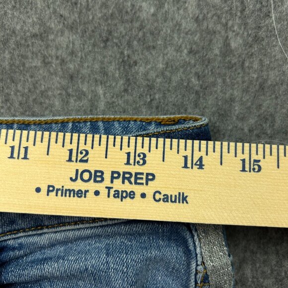 Pilcro And The Letterpress Ankle Skinny Jeans Women's Sz 28 Side Stripe Raw Hem - Picture 8 of 12